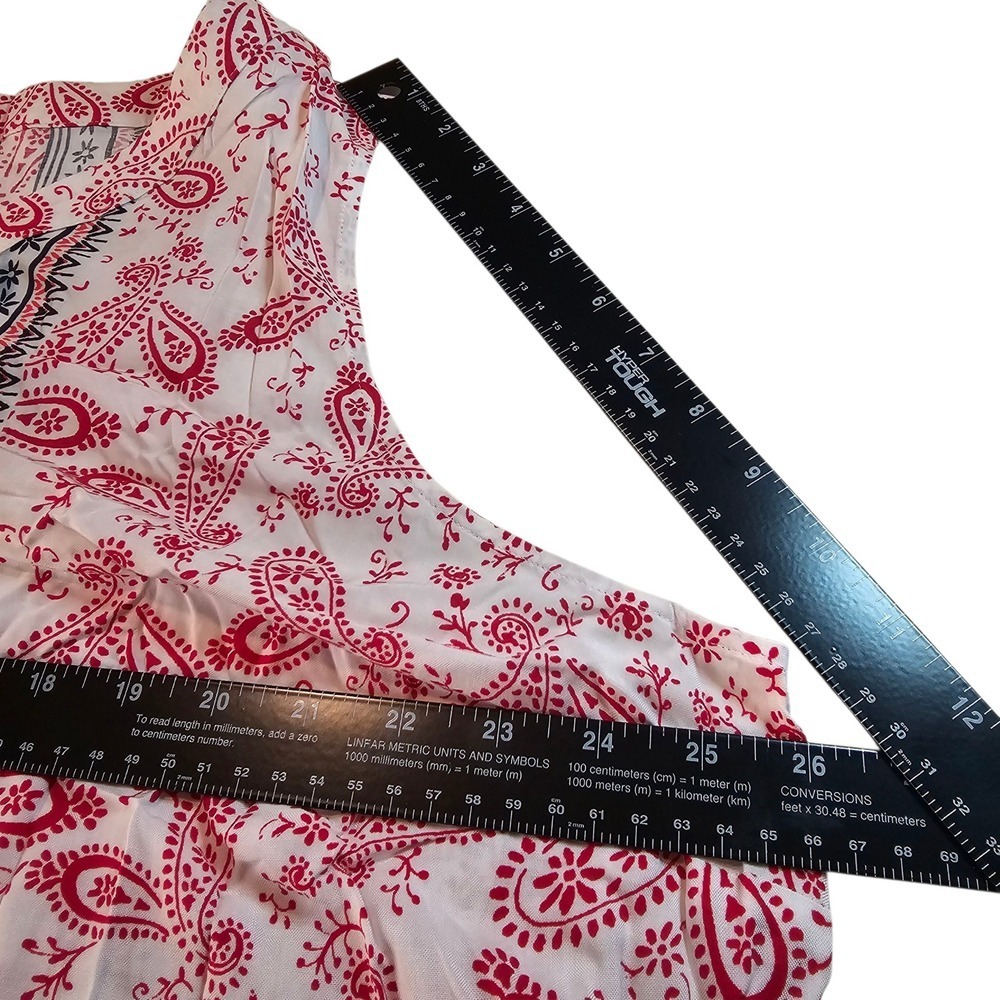 Women's Tunic Sleeveless Blouse Patriotic 3X Red White Blue NWT - Picture 10 of 16